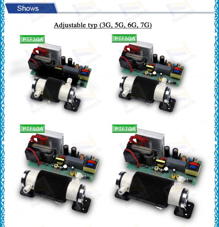 Adjustable 20% to 100% ozone output ozone generator spare parts ceramic tube